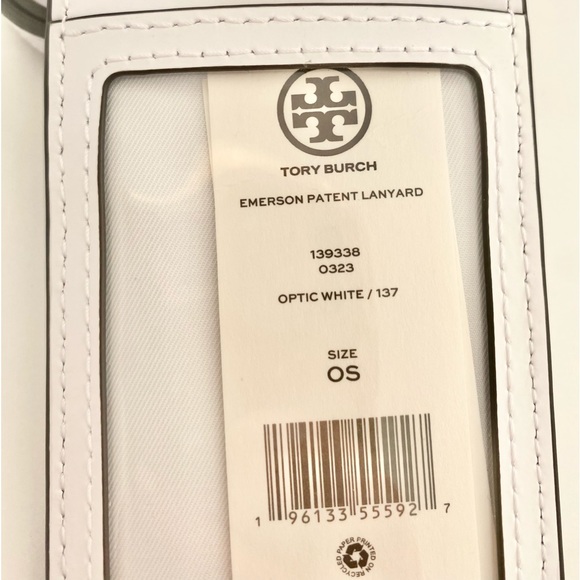 🧚🏻🔮NEW🔮Tory Burch Emerson patent Lanyard ID/cards holder wear/neck wear - Picture 5 of 5